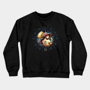 ZODIAC Cancer - Astrological CANCER - CANCER - ZODIAC sign - Van Gogh style - 6 Crewneck Sweatshirt